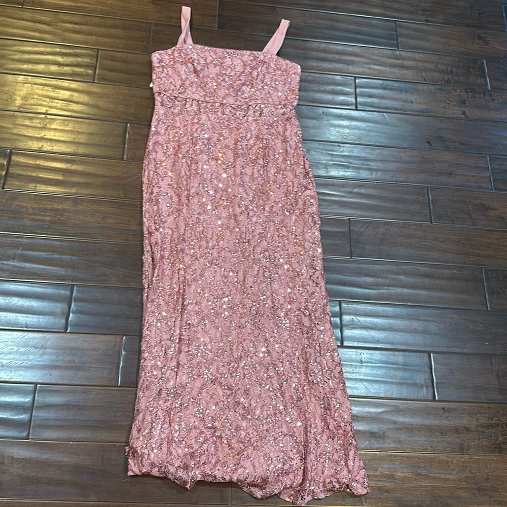 Sparkly rosy pink dress